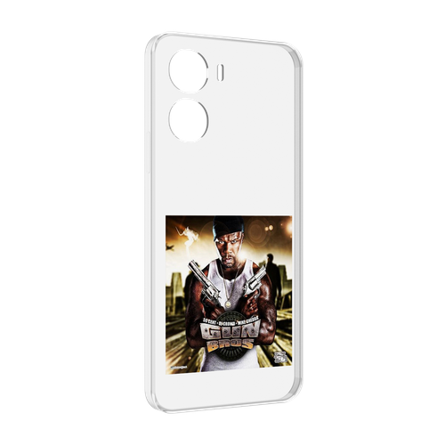 Чехол MyPads 50 Cent - Gun Bros для Vivo Y56 5G задняя-панель-накладка-бампер