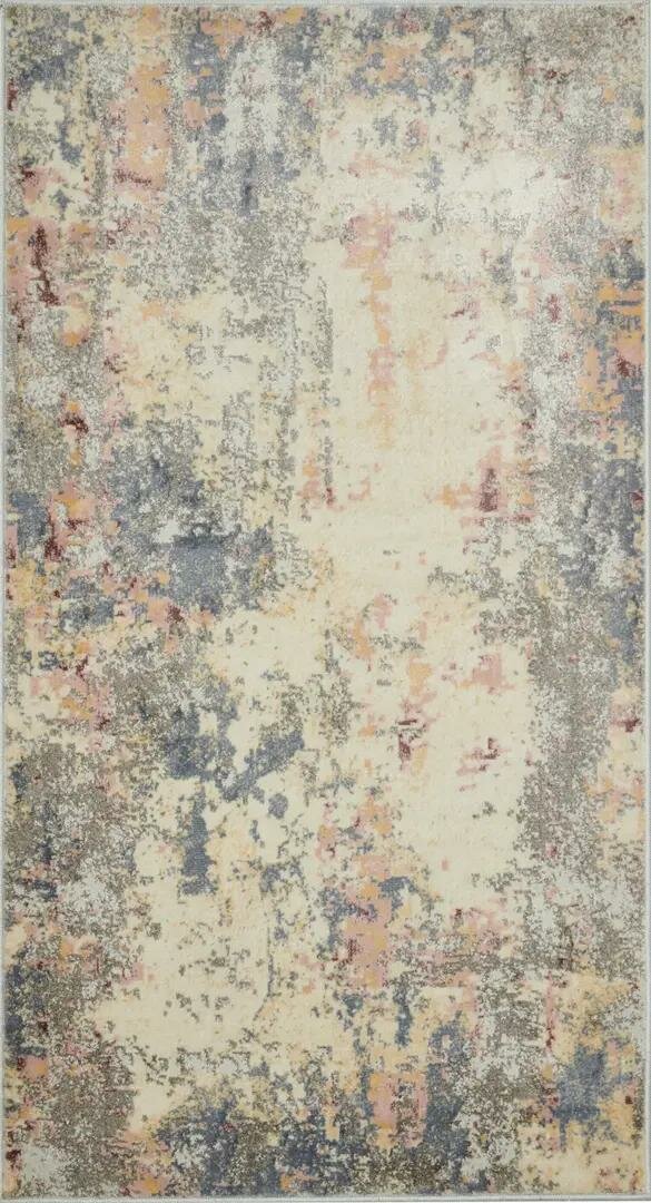 фото Ковер полипропилен Зингер L044 80x150 см цвет розовый