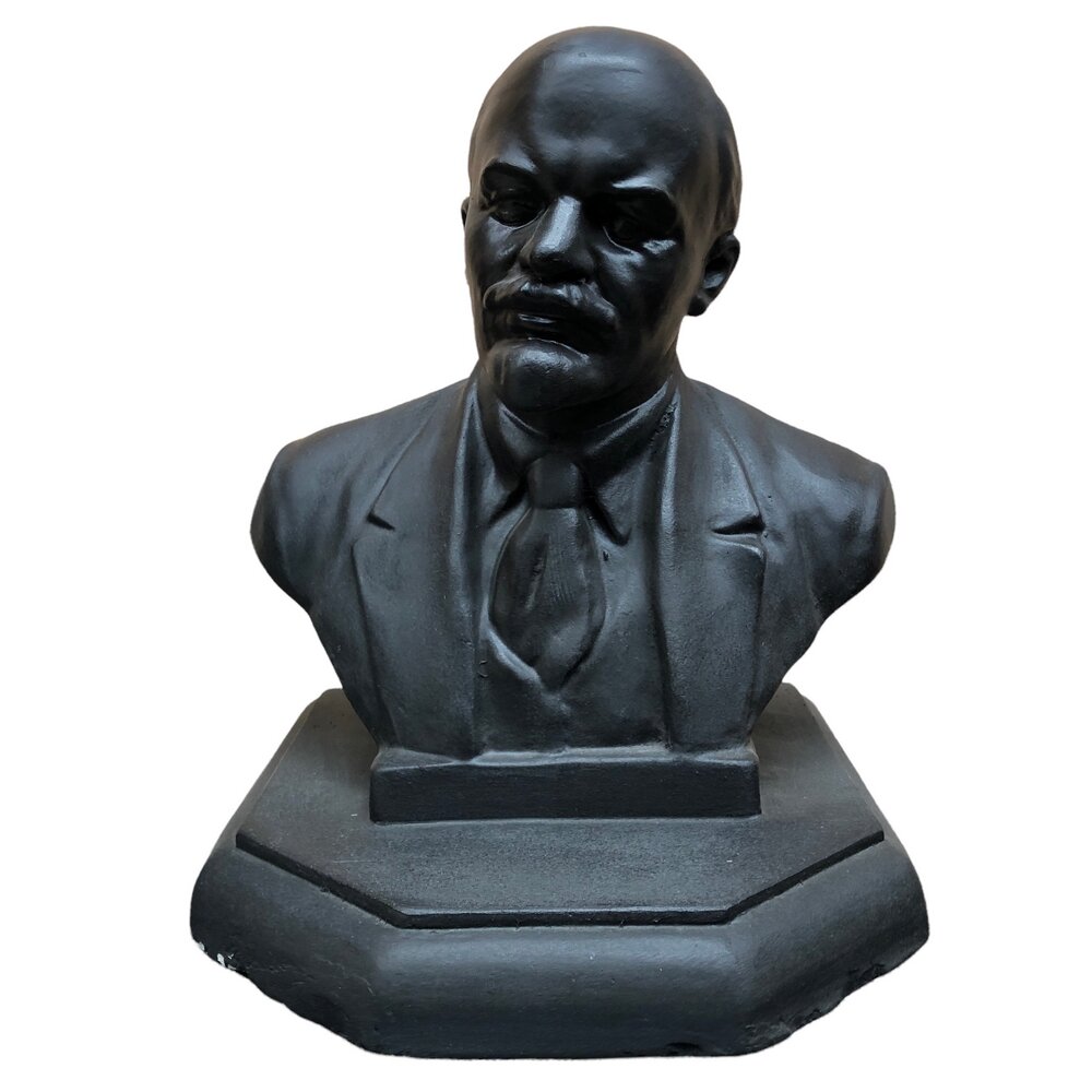Гипсовый бюст "В. И. Ленин" 1960-1970 г, СССР
