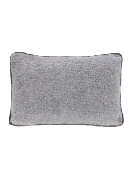 фото Империя Шерсти / Подушка декоративная интерьерная для сна сьемный чехол натуральная шерсть 100% без запаха