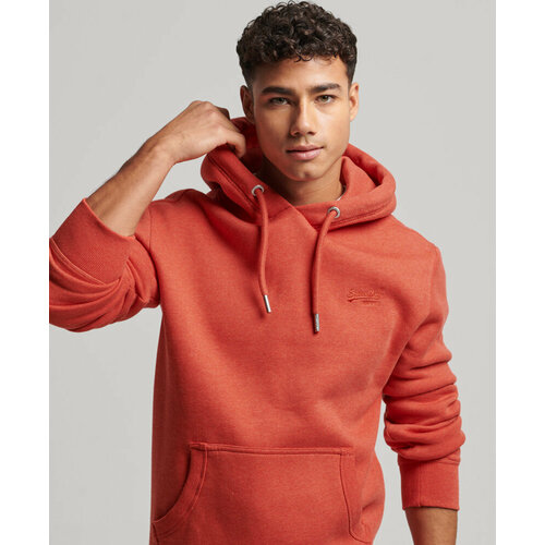 Худи Superdry ESSENTIAL LOGO HOODIE, размер L, оранжевый худи superdry размер l оранжевый