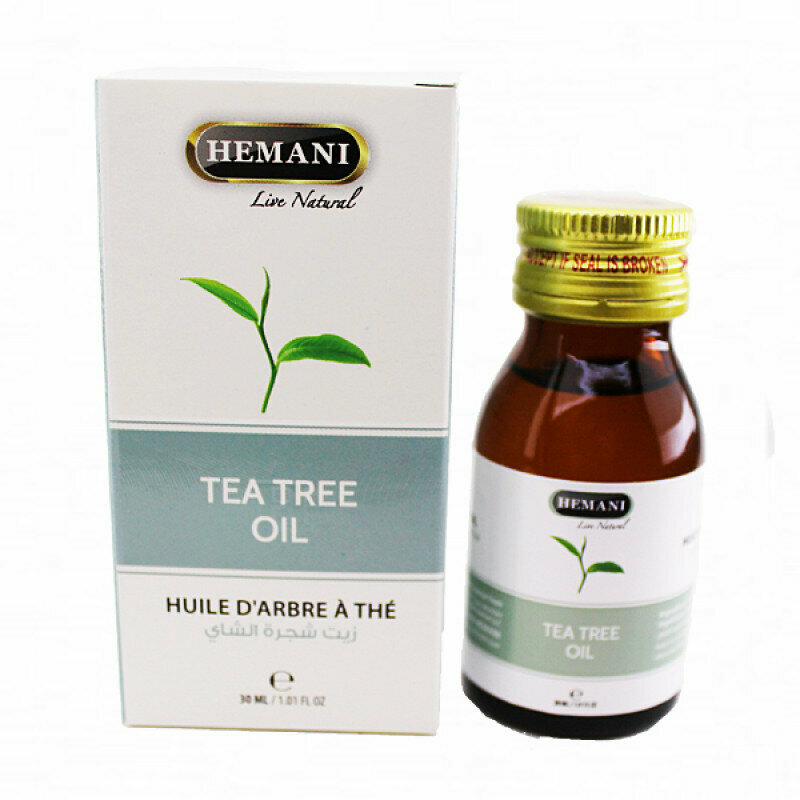 Масло Чайного Дерева Хемани (TEA TREE OIL Hemani ) для жирной и проблемной кожи лица, при простуде для ингаляций, 30 мл.