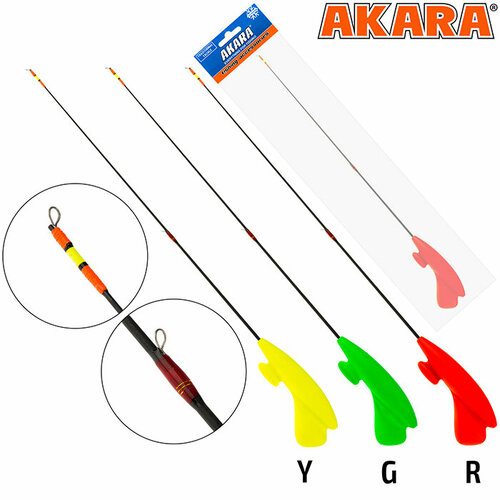 удочка зимняя akara lucky punch m 377 3 0 15 0г green Удочка зимняя Akara Lucky Punch F 360 с кольцами Red