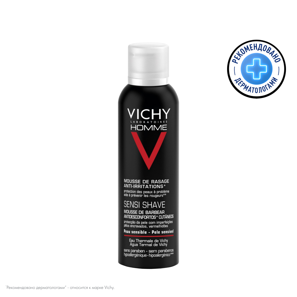 Vichy Homme пена для бритья против раздражения кожи 200 мл 1 шт