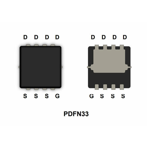 Микросхема MDV1525 P-Channel MOSFET 30V 24A PDFN33