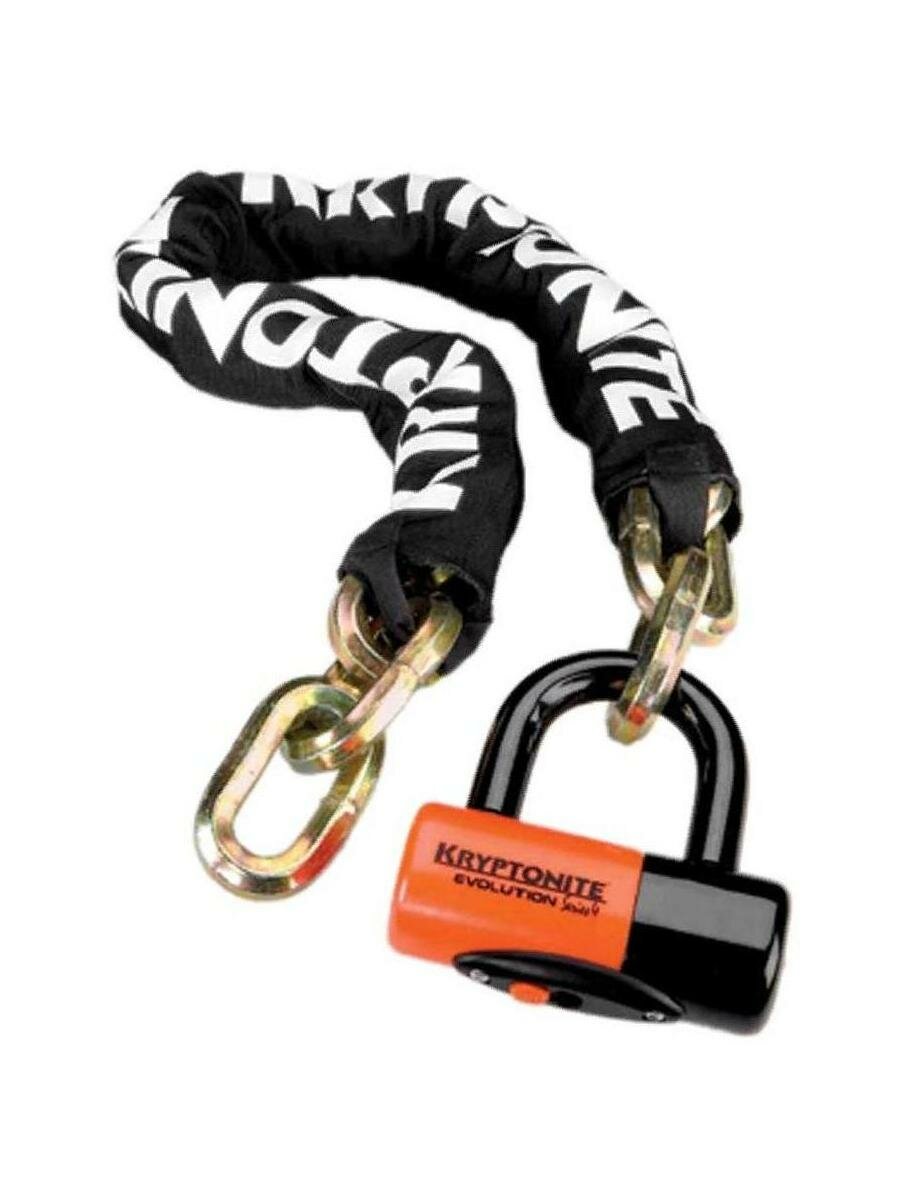 Замок велосипедный Kryptonite New York chain 1210 (12mm x 100cm) with EVS4 Disc 14mm Shackle