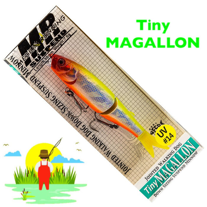 Воблер GС TINY MAGALLON 88MR UV#09 88 мм 7.6 гр / Суспендер / Приманка для рыбалки на хищника