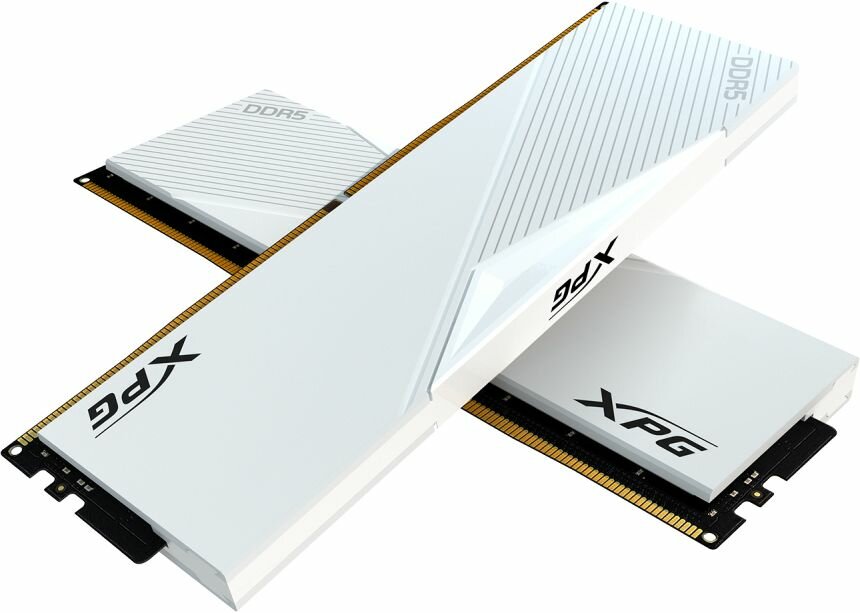 Модуль памяти ADATA 64GB DDR5 6000 DIMM XPG Lancer RGB AX5U6000C3032G-DCLARWH 2*32, 1.35V, CL30-40-40, On-Die ECC, Power Management IC, white