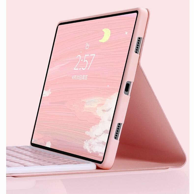 Чехол с клавиатурой MyPads для Lenovo Tab P11 2nd Gen 2022, Xiaoxin Pad Plus 2023 (11.5'), съемная беспроводная Подсветка Bluetooth клавиатура + м.