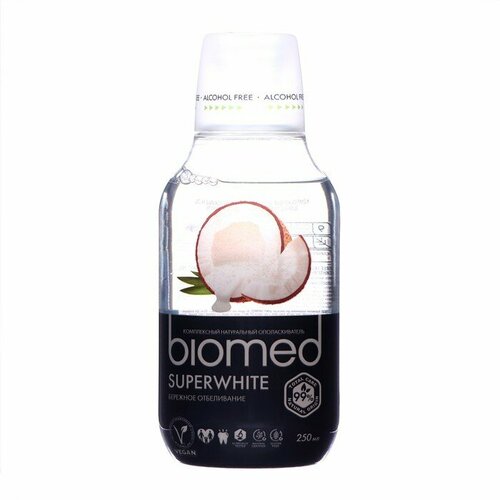 Ополаскиватель для полости рта BIOMED SUPERWHITE, 250 мл 10103382