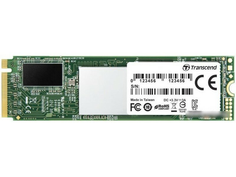 Накопитель SSD M.2 2280 Transcend MTE220S 2TB NVMe PCIe Gen3 x4 3D TLC 3500/2700MB/s IOPS 340K/310K MTBF 2M - фото №8