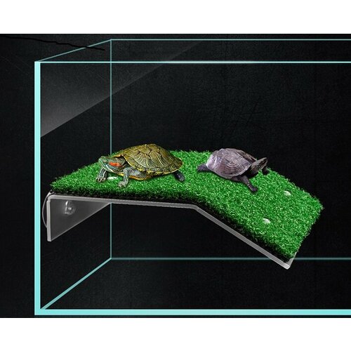 Мостик для черепах плешоп на присосках 18х12х4 см