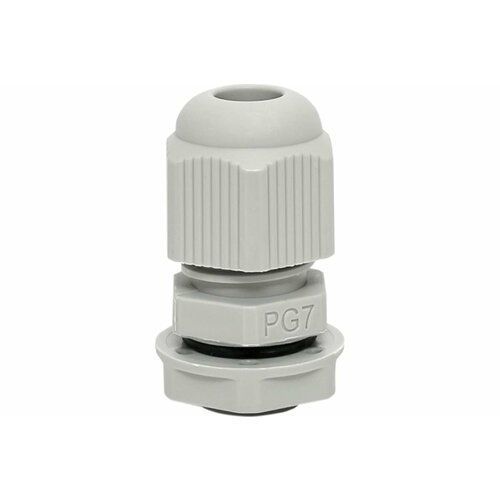 фото Сальник ekf pg7 ip54, d отверстия 13 мм, d провода 3-6,5 мм, 4 штуки plc-pg-7-4-r