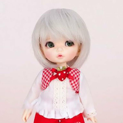 Fairyland Wig PFW-08 (Парик-каре светло-серый для кукол ПукиФи Фейриленд)