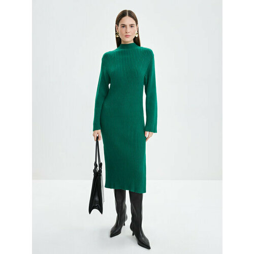 фото Платье zarina, размер s (ru 44), зеленый