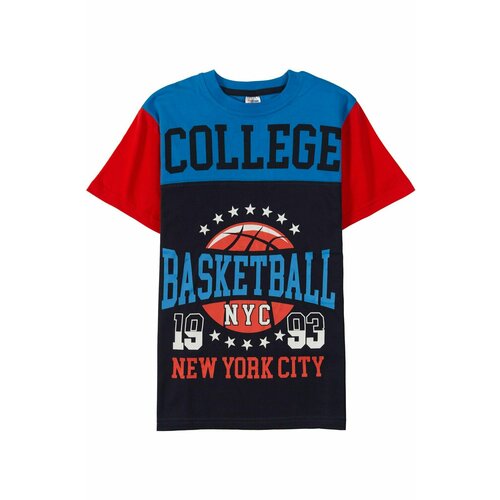 фото Футболка веселый супер далматинец, размер 146, синий