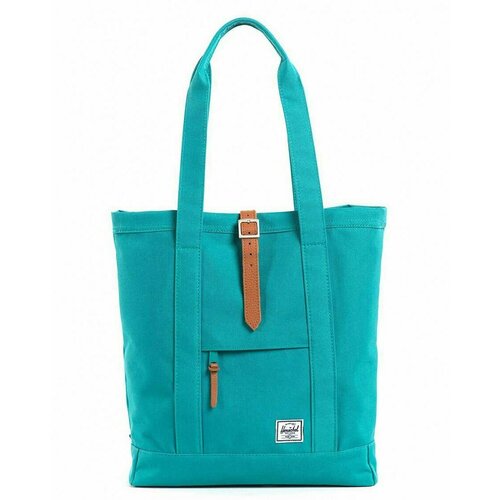 фото Сумка шоппер herschel, бирюзовый