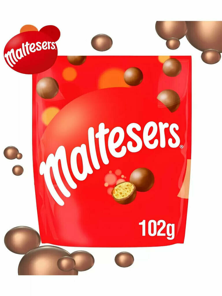 Maltesers Хрустящие шоколадные шарики 102 г, Великобритания - фотография № 4