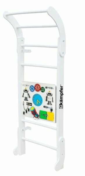 Шведская стенка Kampfer Baby Step Busyboard 14854 №6 Жемчужный (бизиборд белый)