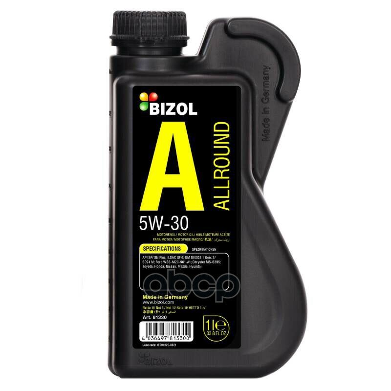 BIZOL Масло Моторное 5W30 Bizol 1Л Нс-Синтетика Allround Api Sp/Sn Plus Ilsac Gf-6A