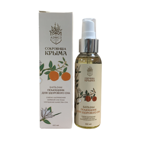 Аэмсз Сокровища Крыма Бальзам для тела «Помощник» для здорового сна алуштинский, снимает возбудимость, повышает качество сна, 100 мл