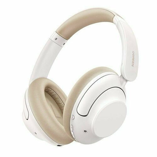 фото Наушники накладные беспроводные ugreen hp202 (15809) hitune max5 hybrid active noise-cancelling headphones. цвет: белый
