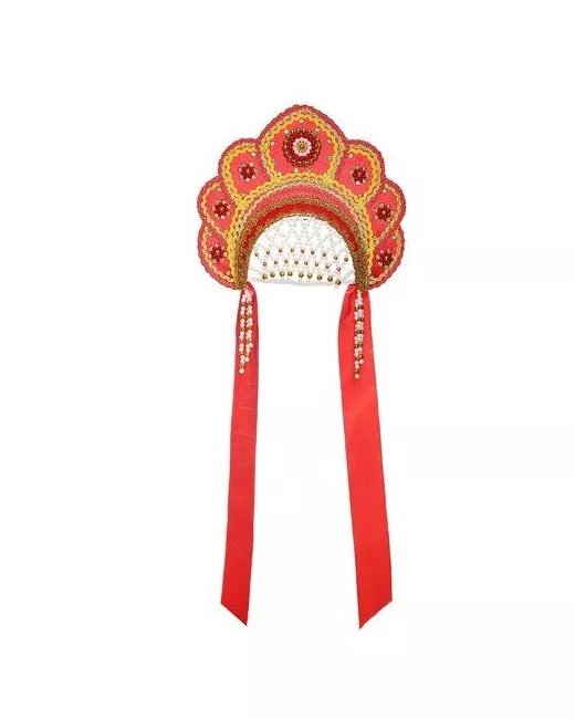 Кокошник девичий Елена русский народный взрослый/детский  Русский Винтаж