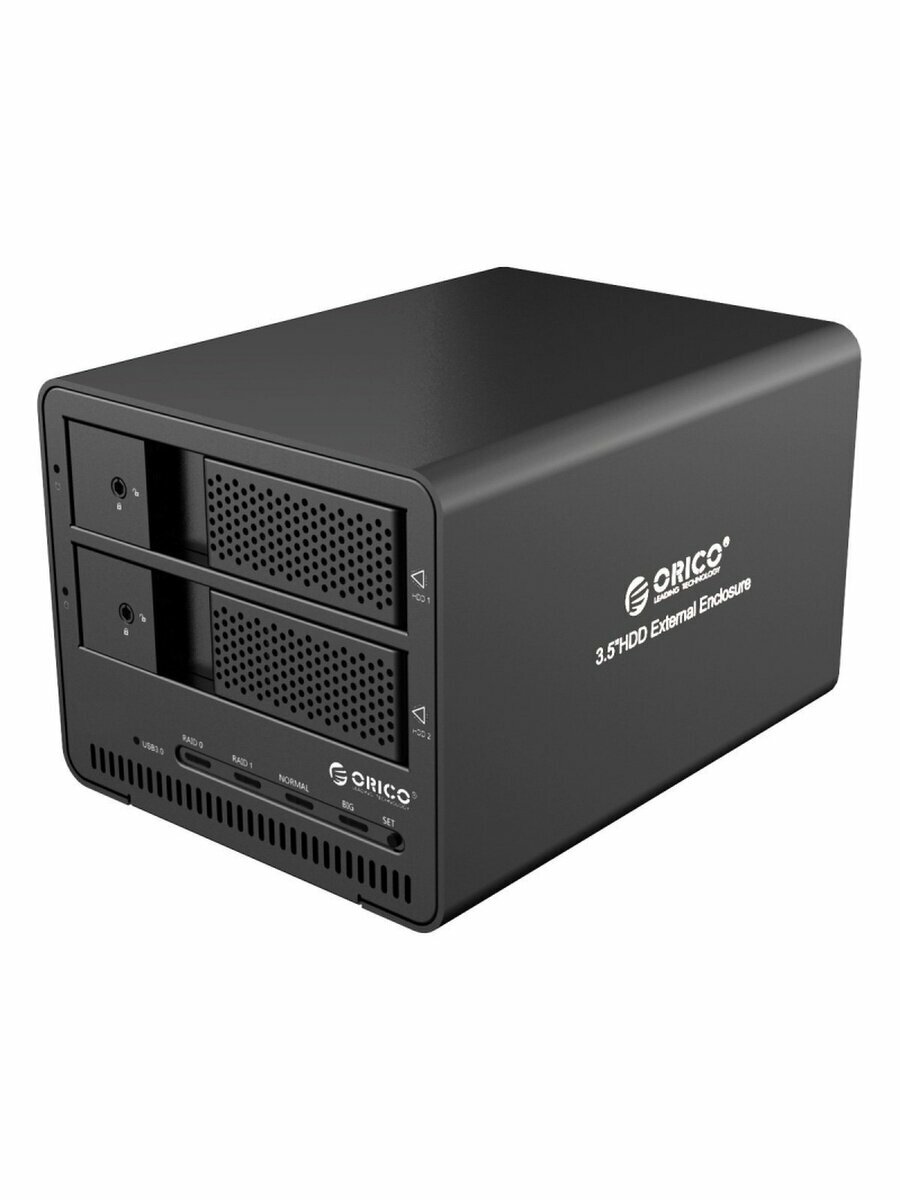 Док-станция Orico 9528RU3, для HDD, 2 отсека, USB 3.0, максимальная скорость 5 Гб/с, 2 диска