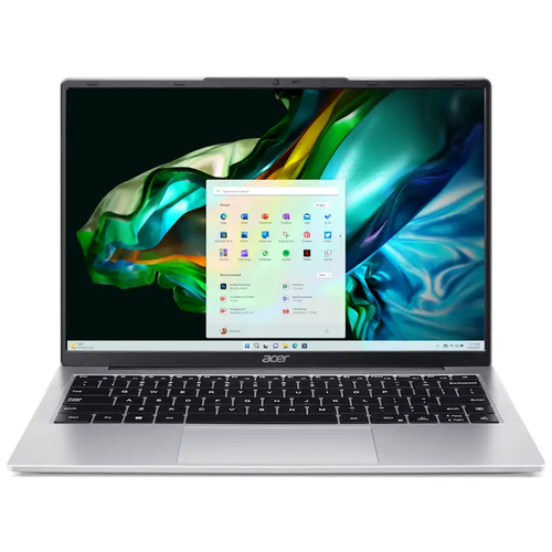 14 Ноутбук Acer Aspire Lite 14, Intel Processor N100 (2.1 ГГц), RAM 8 ГБ DDR5, SSD 512 ГБ, Intel UHD Graphics, Windows 11, Silver, Русская раскладка