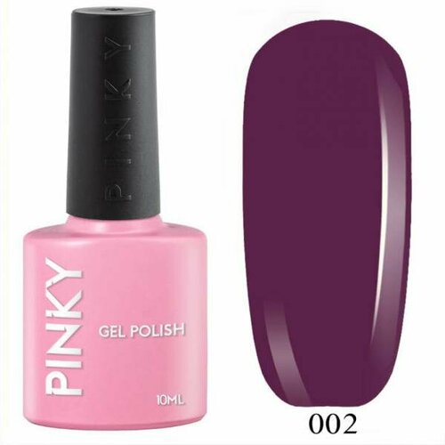 Гель-лак PINKY (Пинки) Classic 002 Красное Вино, 10 мл qt гель лак rich glos 002