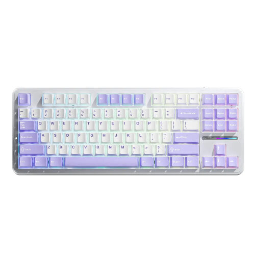 Клавиатура Aula F87 проводная White-Purple (80003609)