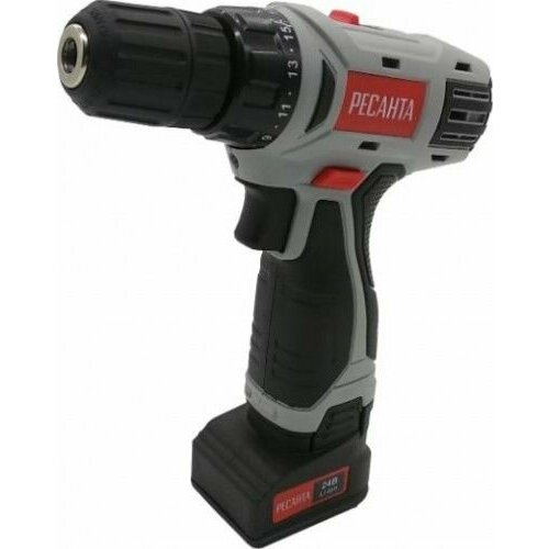 Дрель-шуруповерт аккумуляторная Ресанта ДА-24-2ЛК 75147 38655₽