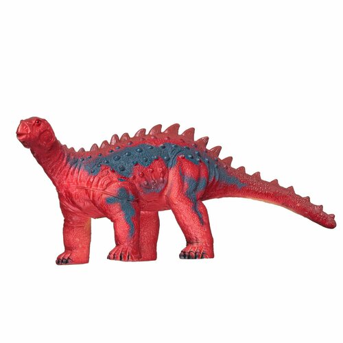 Фигурка Junfa динозавра большая (из мягкого материала) красно-синяя - Кентозавр WA-14588/модель3