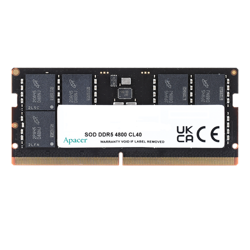 Оперативная память Apacer DDR5 8GB 4800MHz SO-DIMM PC5-38400 CL40 11V Retail 102416 3 years AS08GHB48CTDBGHFS08G2A RTH AS08GHB48CTDBGH 432300₽