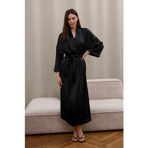 Халат-кимоно Look & Feel, размер One size, черный