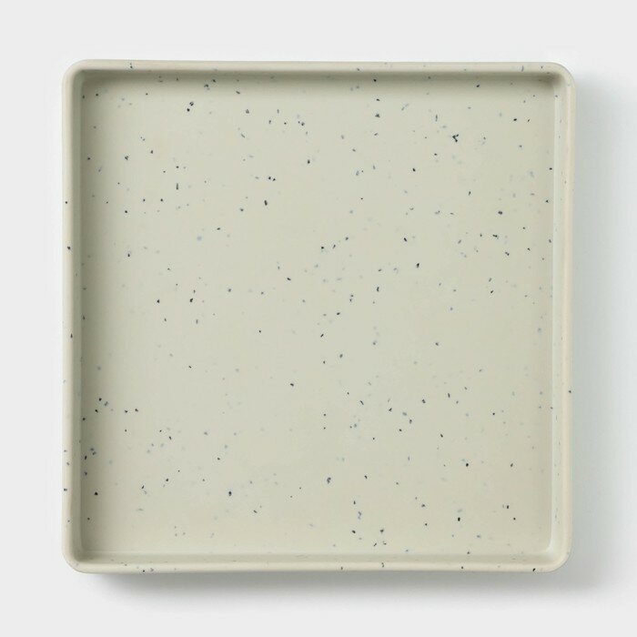 фото Тарелка «Мрамор», 18,5×2,3 см, цвет серый