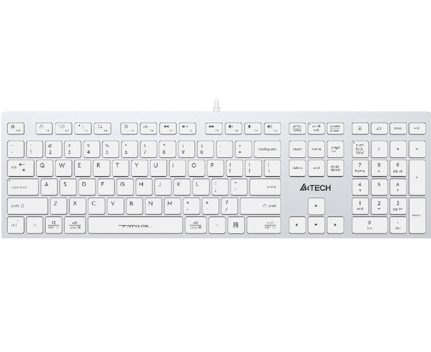 Клавиатура A4Tech Fstyler FX50 white USB