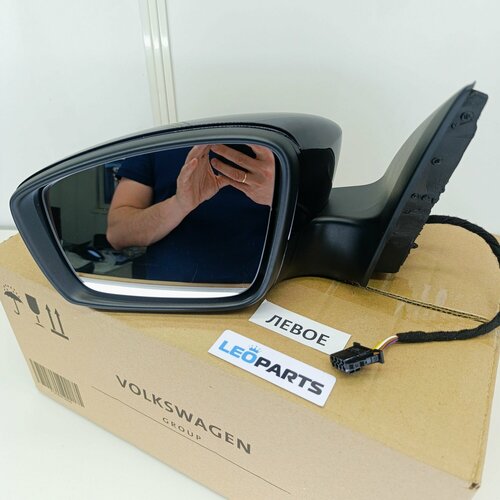 Зеркало Skoda Rapid Volkswagen Polo Оригинал VAG Водительское боковое левое 18500₽