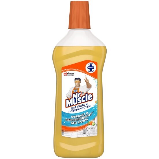 Моющее средство Мистер Мускул Цитрусовый коктейль  для пола и поверхностей  500 мл
