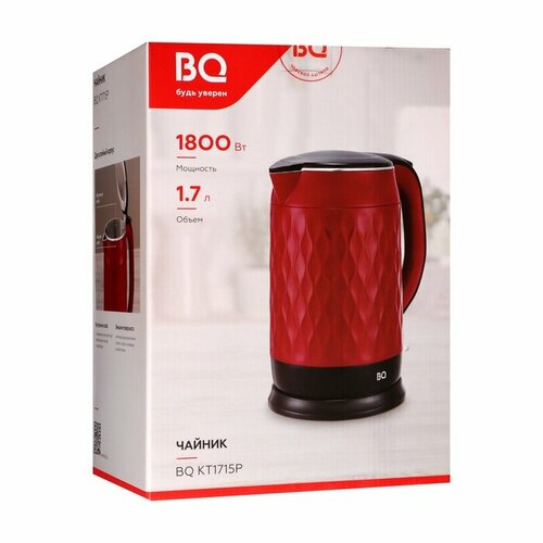 Чайник электрический BQ KT1715P пластик колба металл 17 л 1800 Вт белый 303100₽