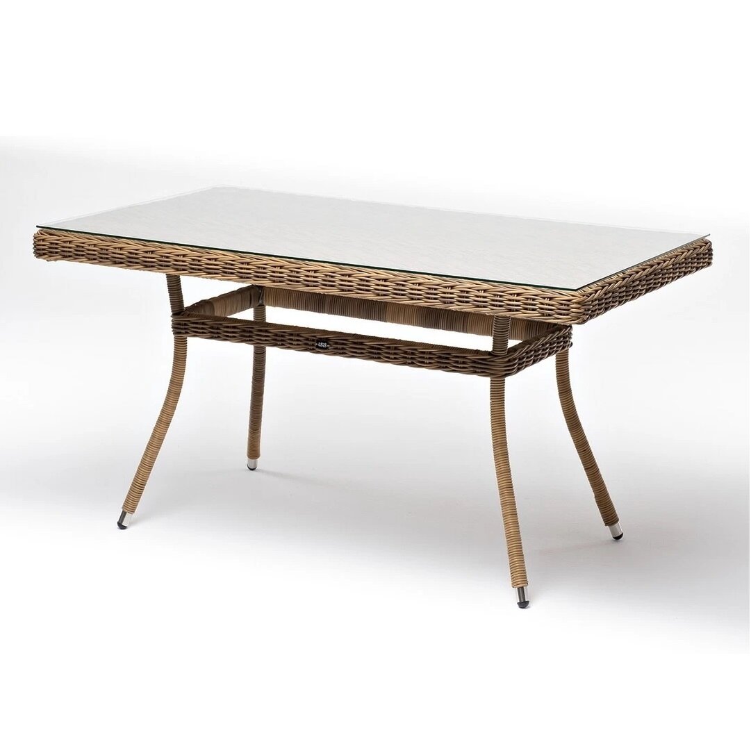 фото Стол 4sis Латте 140х80 см - соломенный (высота 65 см)