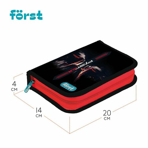 Пенал 1 отделение 20014040 Frst Faster дополнительная откидная секция полиэстер 769₽