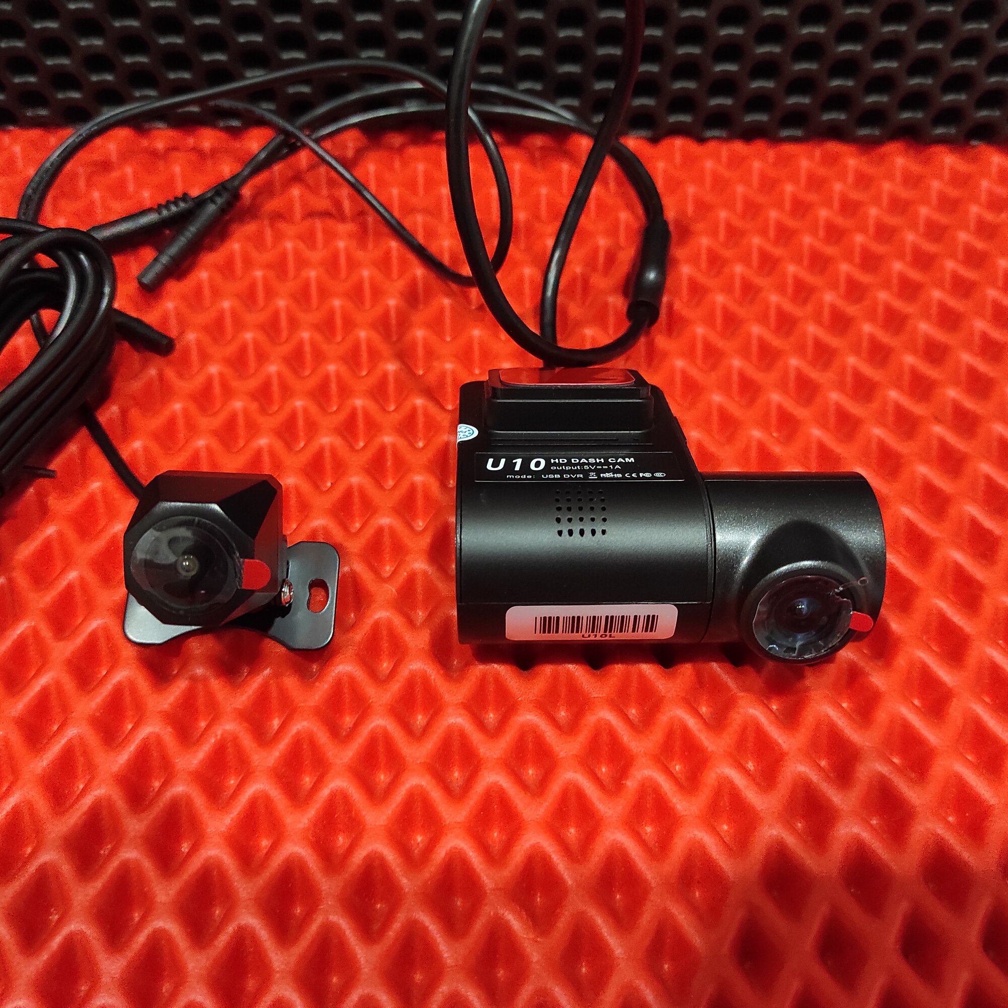 Видеорегистратор для андроид магнитол / две камеры HD формата передняя и задняя / DVR регистратор