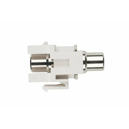 Hyperline KJ1-RCABL-D-WH Вставка формата Keystone Jack с проходным адаптером RCA синий D type ROHS белая 167₽