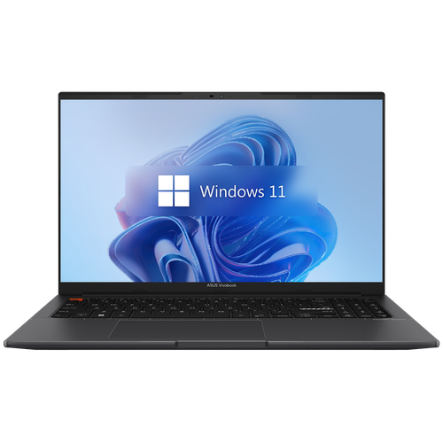 156 Ноутбук ASUS VivoBook S15 OLED 3K 120Hz AMD Ryzen 5 5600H RAM 16 ГБ SSD 1 ТБ AMD Radeon RX Vega 7 Windows Home Черный Русская раскладка 10999000₽