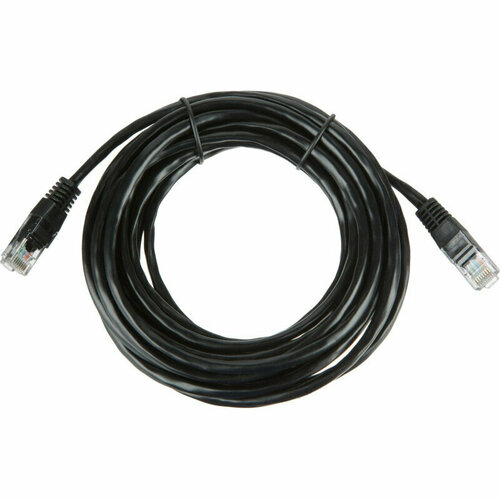 Патч-корд BigTech OPCC011 UTP CCA кат5e5млитоймногожильный черный 1883289 373₽