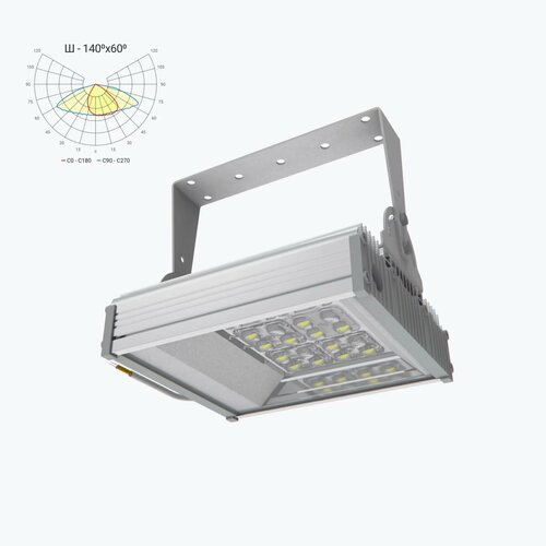 Светильник светодиодный подвесной 55Вт 8300Лм 140х60 Ш 4360₽