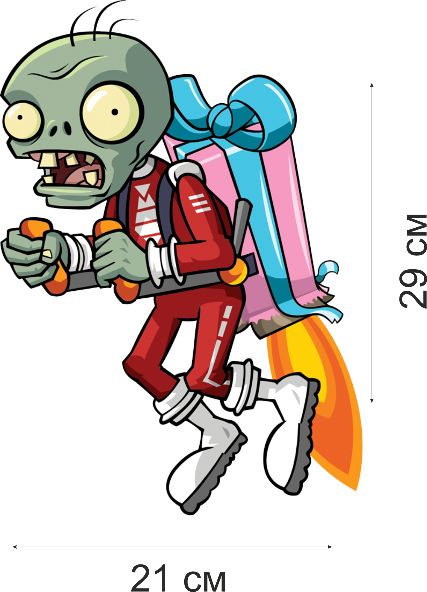 Трансфер "PlantsVSZombie #2", 207х290 мм