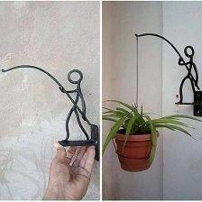 Настенный Кронштейн ( держатель ) подвесного кашпо для цветов в горшке , для фонаря