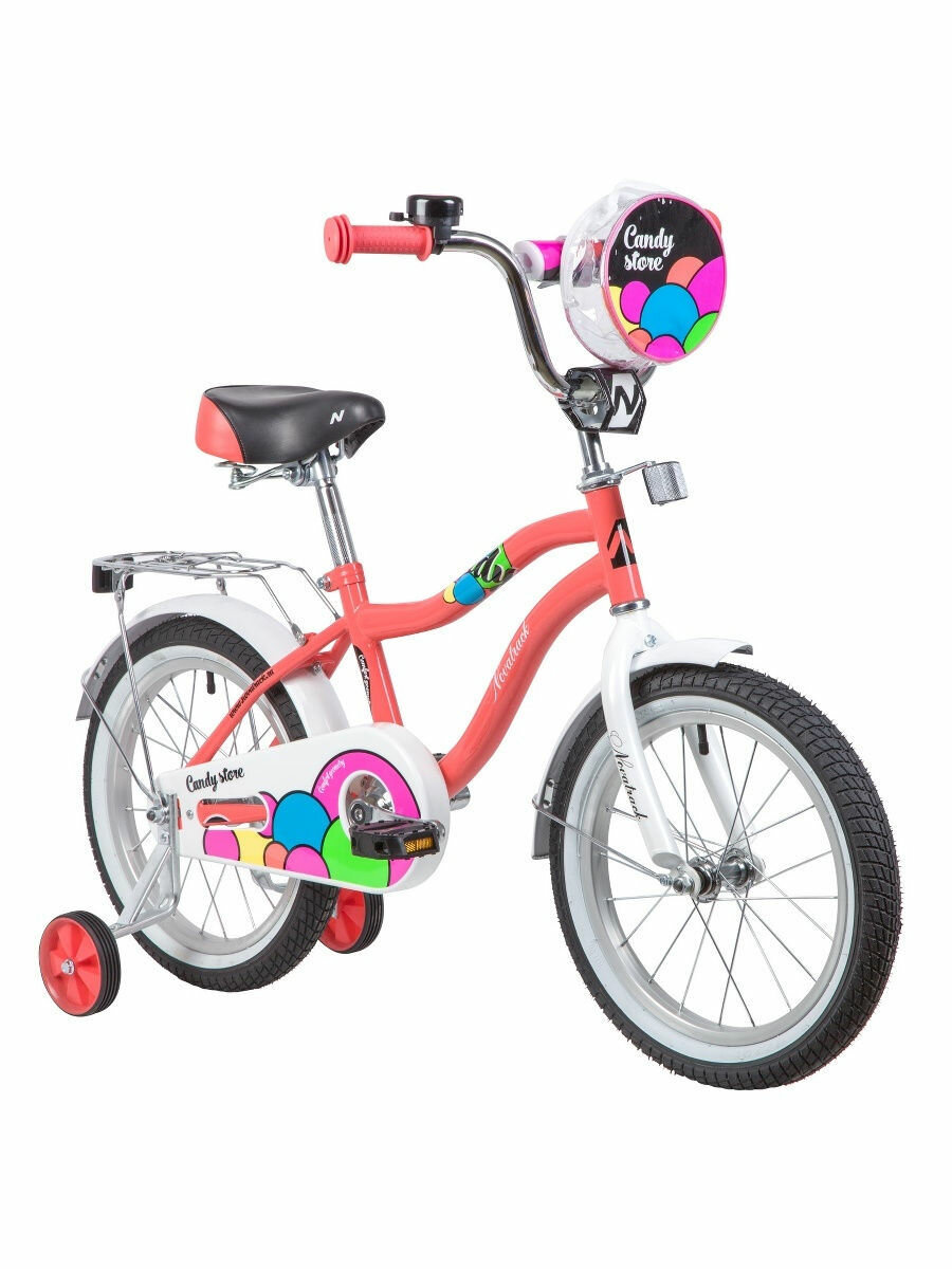 фото Велосипед детский 16 Novatrack Candy коралловый